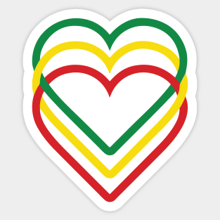 A love for a country Ethiopia Sticker